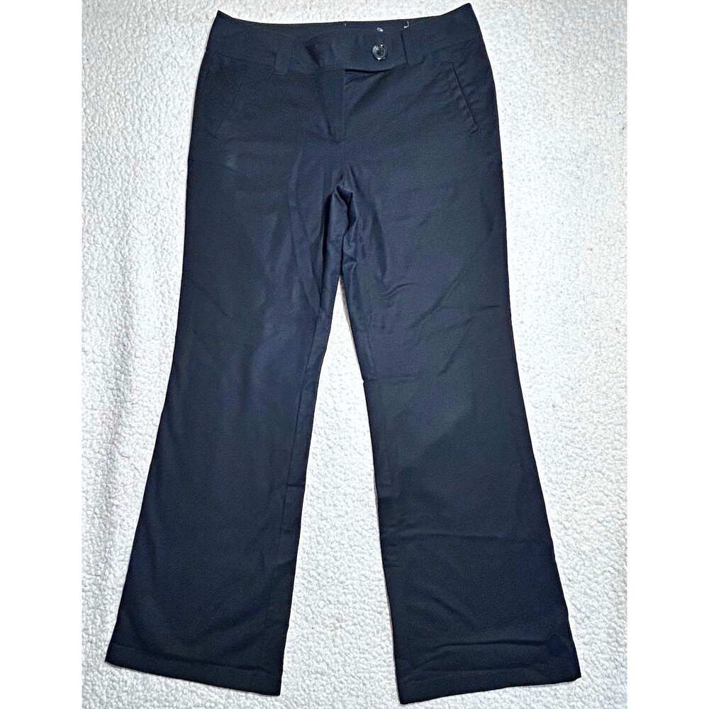 Ann Taylor Womens Pants Size 10 Black Signature Fit Just Below Waist Dress Slack